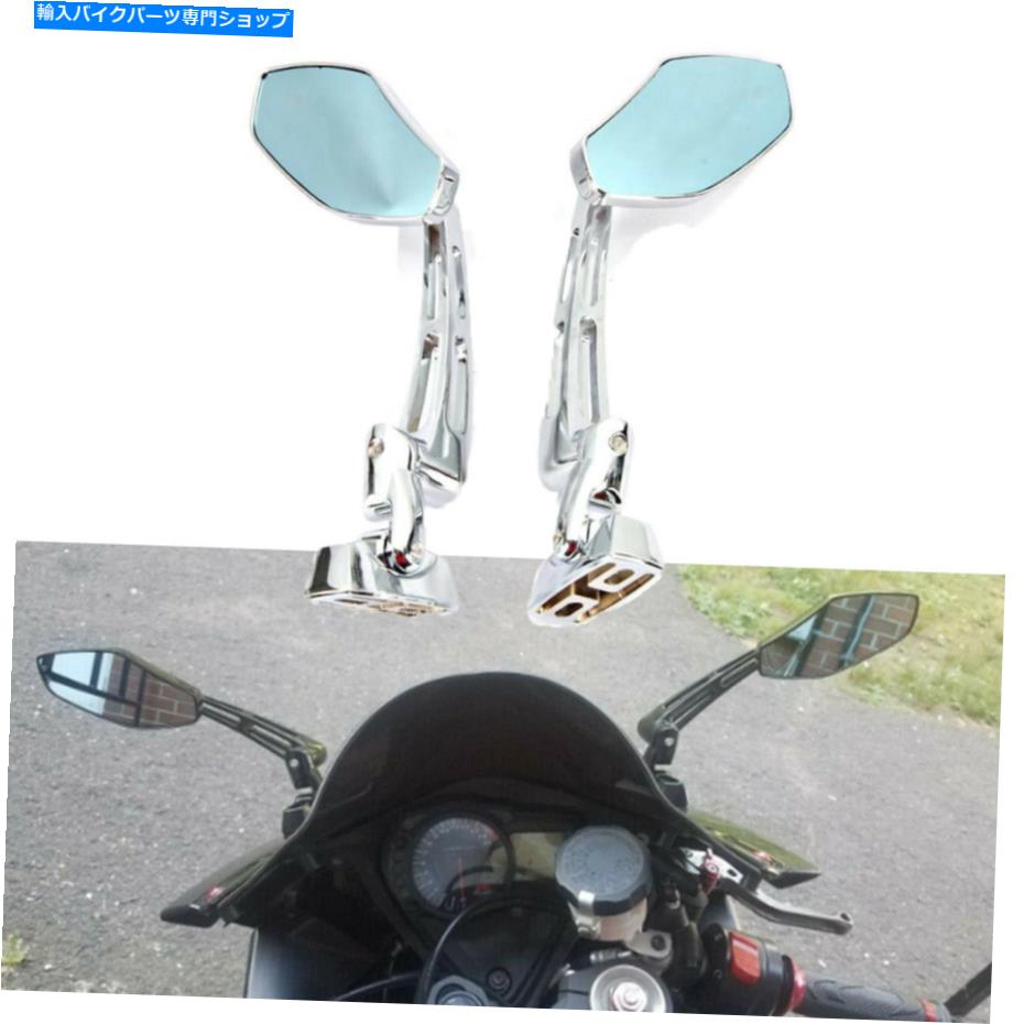 クロームパーツ ヤマハFZR YZF 600 600R R1 R6 R6Sギフト用クロームアルミ製バックビューサイドミラー Chrome Aluminum Rearview Side Mirrors For Yamaha FZR YZF 600 600R R1 R6 R6S Gift【並行輸入品】