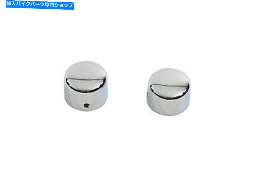 クロームパーツ Harley Davidsonオートバイ(1972-2007)のためのChromeフロントアクスルキャップカバーセット Chrome Front Axle Cap Cover Set for Harley Davidson Motorcycles (1972-2007)【並行輸入品】|Us Custom Parts Shop USDM