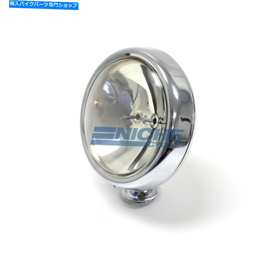 クロームパーツ クロムシャロークルーザー4.5 "ヘッドライトボトムマウントオートバイスポットランプ Chrome Shallow Cruiser 4.5" Clear Headlight Bottom Mount Motorcycle Spotlamp【並行輸入品】｜Us Custom Parts Shop USDM