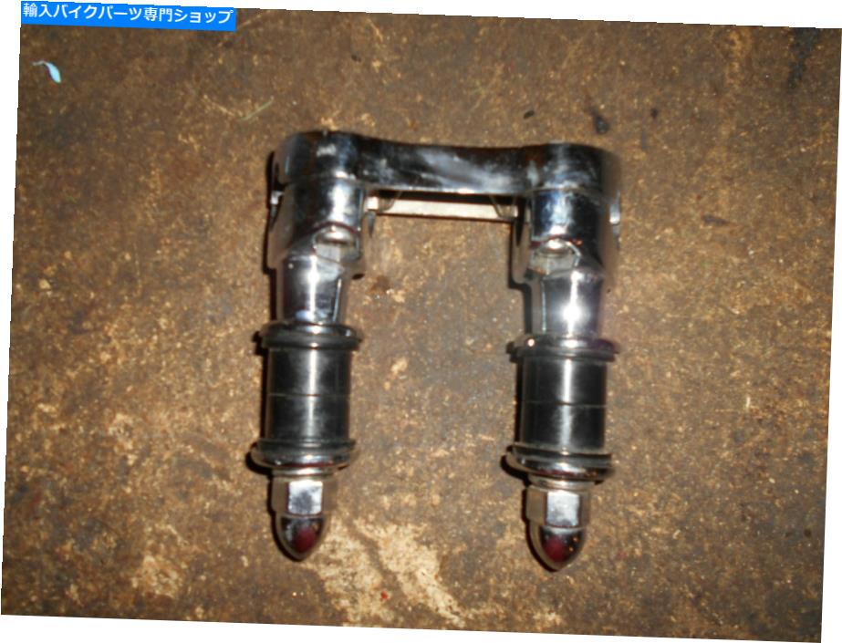 クロームパーツ 完全なハーレー1インチハンドルバーライザーマウント Complete Harley 1 inch handlebar riser mount【並行輸入品】