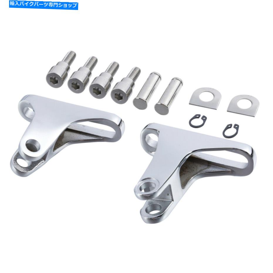 クロームパーツ Chrome旅客足のレストマウントフィットハーレーツーリングストリートグライド93-21 Chrome Passenger Footpeg Rest Mount Fit For Harley Touring Street Glide 93-21【並行輸入品】