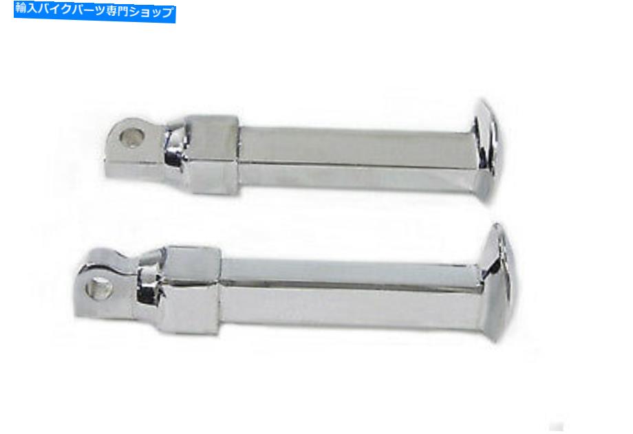 クロームパーツ クロム鉄道スタイルのフットペッグセットはハーレー - ダビッドソンにフィットします Chrome Railroad Style Footpeg Set fits Harley-Davidson【並行輸入品】|Us Custom Parts Shop USDM