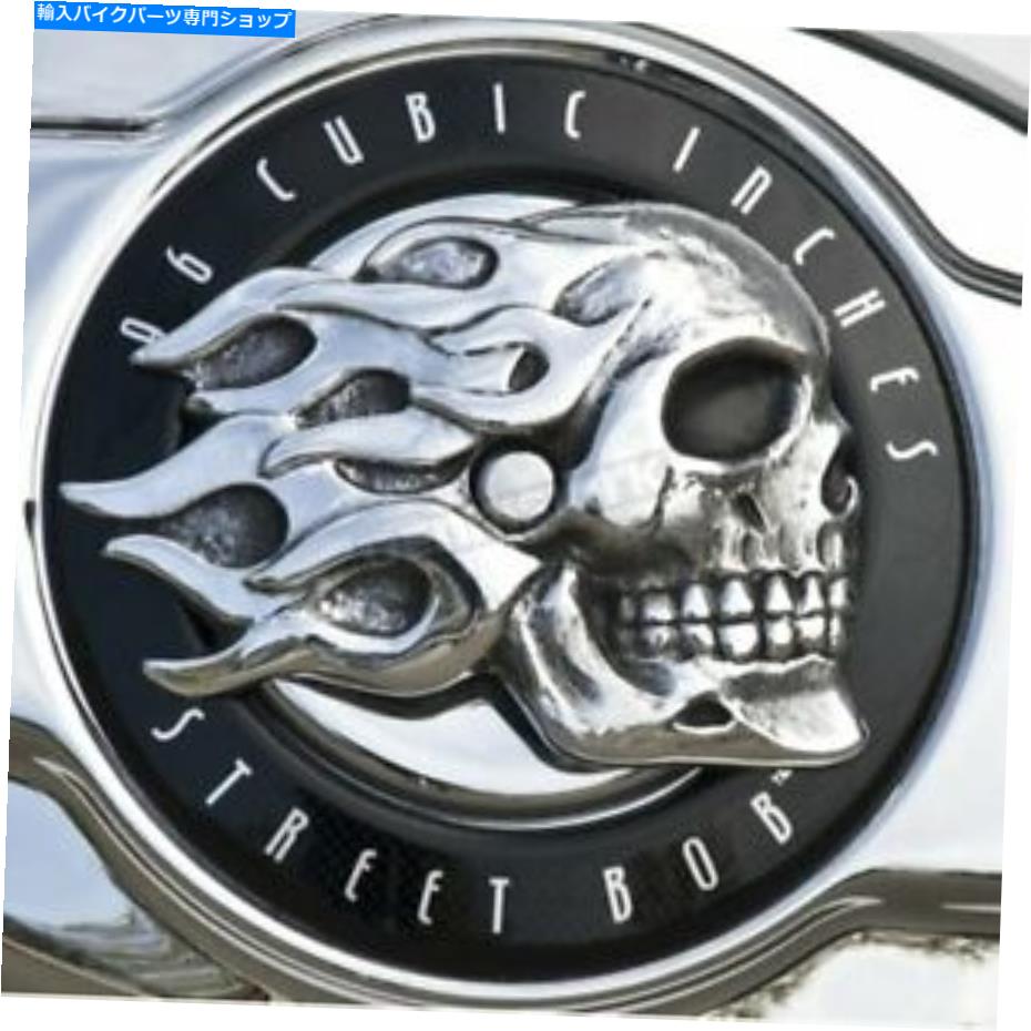 クロームパーツ クロムドーム洗浄アルミ燃えるスカルエアクリーナーインサート - ISTC-1 Chrome Dome Polished Aluminum Flaming Skull Air Cleaner Insert - ISTC-1【並行輸入品】 28,965円