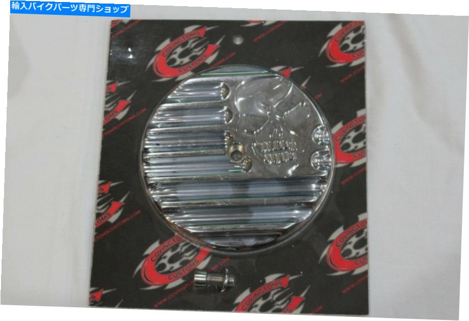クロームパーツ COVINGTONS C0019-C Chrome Skull Harley HDエアクリーナ&イグニッションタイミングカバー COVINGTONS C0019-C Chrome Skull Harley HD Air Cleaner & Ignition Timing Covers【並行輸入品】