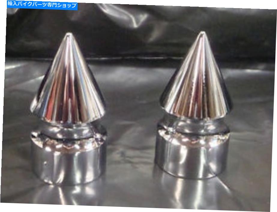 クロームパーツ ハーレースプリンガークロムフロントアクスルスパイクソフトヘリテージ2001 - 2011 Bobber＃20 HARLEY SPRINGER CHROME FRONT AXLE SPIKES softail heritage 2001 - 2011 bobber #20【並行輸入品】