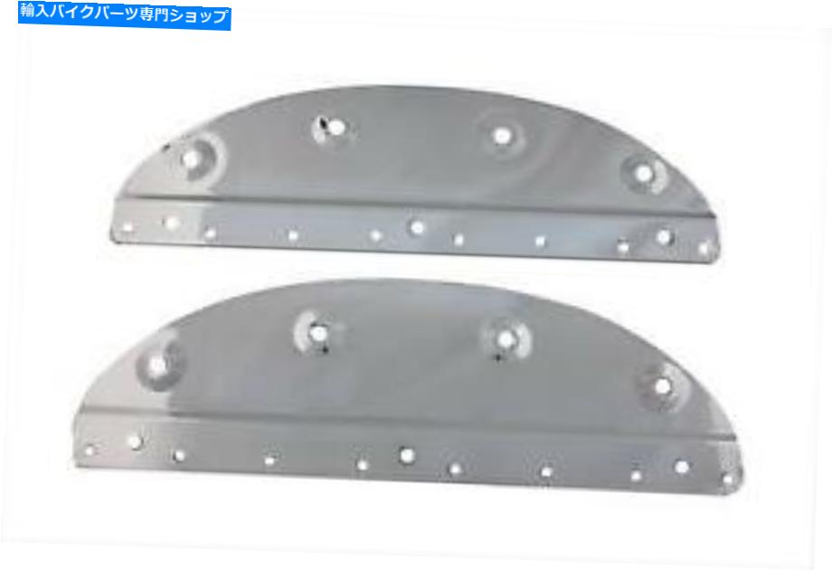 クロームパーツ クロームサドルバッグマウントプレートセットハーレーダビッドソン1936-57 V-Twin＃48-0176 Chrome Saddlebag Mount Plate Set for Harley Davidson 1936-57 V-Twin # 48-0176【並行輸入品】