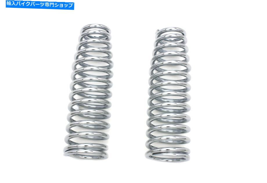 クロームパーツ Chrome Upper Springフォークスプリングスはハーレー - ダビッドソンにフィットします Chrome Upper Spring Fork Springs fits Harley-Davidson【並行輸入品】|Us Custom Parts Shop USDM