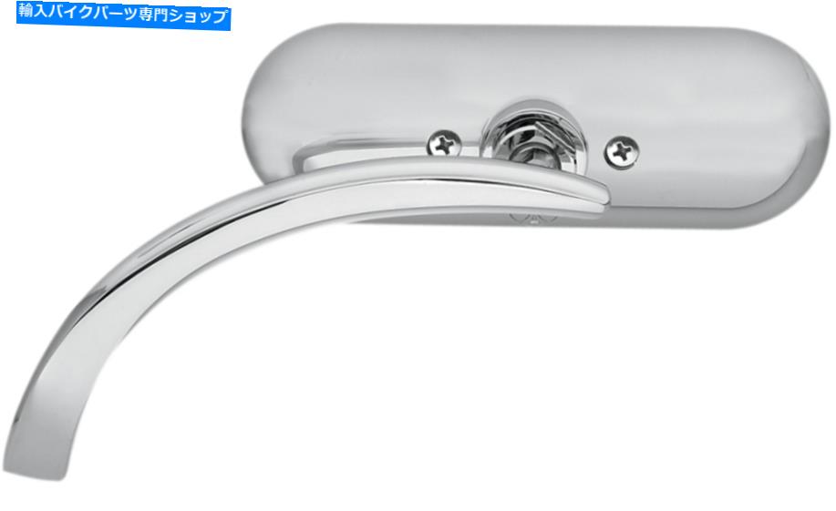 クロームパーツ Arlen Ness - 13-406 - マイクロダイキャストミニオーバルミラー、左 - クロム Arlen Ness - 13-406 - Micro Die-Cast Mini Oval Mirror, Left - Chrome【並行輸入品】