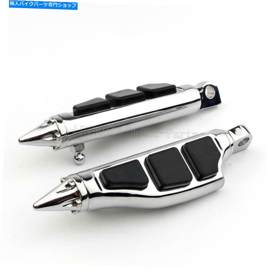 クロームパーツ ハーレーソフトスプリンガーヘリテージクラシックアメリカのためのクロムスパイクフットペグマウント Chrome Spike Foot Pegs Mount For Harley Softail Springer Heritage Classic USA【並行輸入品】｜Us Custom Parts Shop USDM