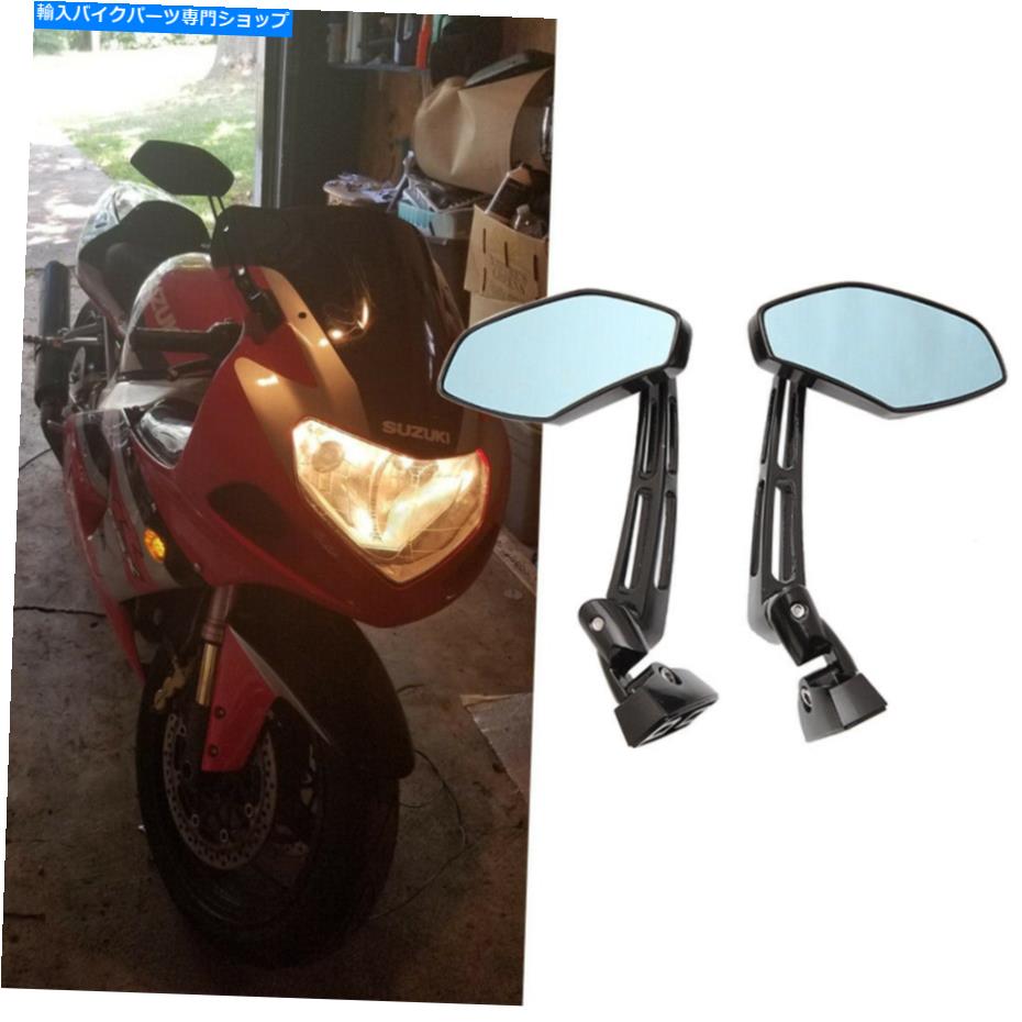 クロームパーツ 鈴木GSXR HAYABUSA（全年）のためのMotoccle Chrome Racing Racebown Mirrors Motocycle Chrome Racing Rearview Mirrors For Suzuki GSXR Hayabusa (All Years)【並行輸入品】