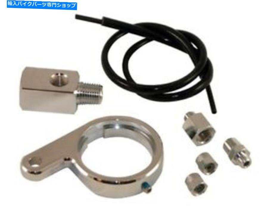 クロームパーツ ハーレービッグツインのためのクロム油圧ゲージブラケット CHROME OIL PRESSURE GAUGE BRACKETS FOR HARLEY BIG TWIN【並行輸入品】|Us Custom Parts Shop USDM