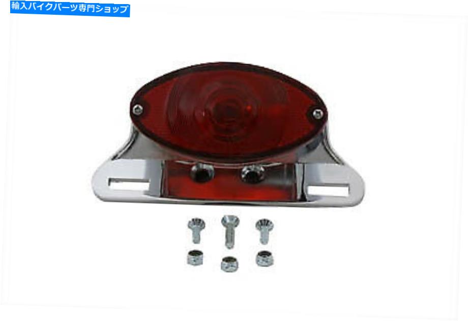 クロームパーツ V-Twinによるハーレーダビッドソン用クロムCATEYEテールランプアセンブリ Chrome Cateye Tail Lamp Assembly for Harley Davidson by V-Twin【並行輸入品】