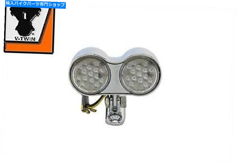 クロームパーツ オーバルテールランプアセンブリ赤LEDチョッパーダイナソフトツーリングクロム Oval Tail Lamp Assembly Red LED Chopper Dyna Softail Touring Chrome【並行輸入品】