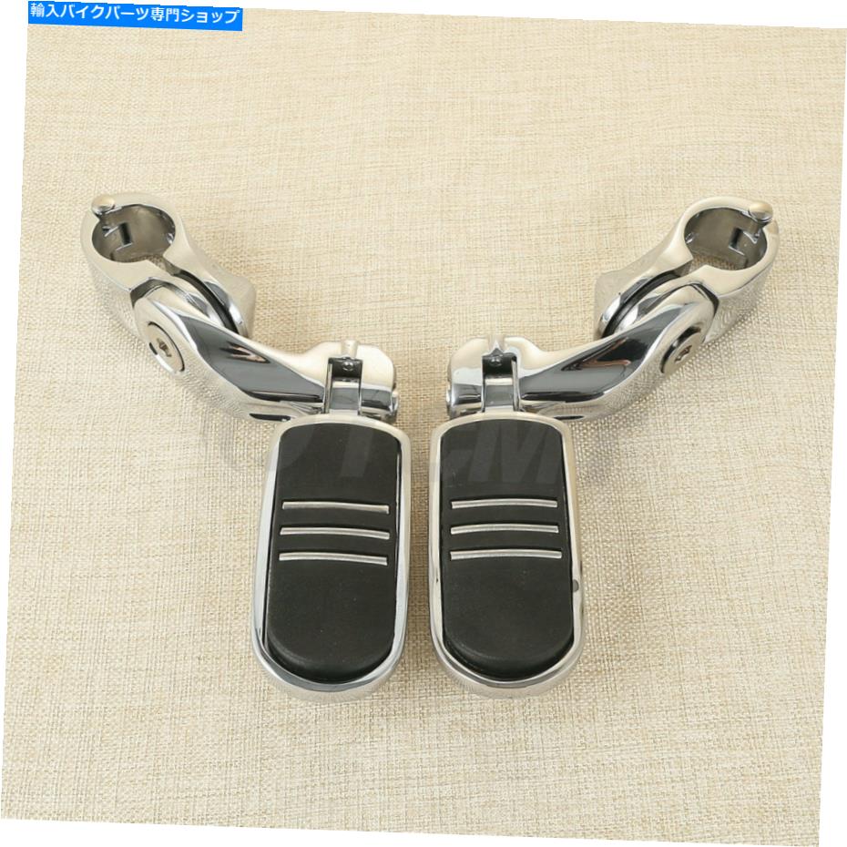 クロームパーツ Chrome 1 1/4 "短いPegStreamliner Highwayエンジンガードフットペッグフィットハーレー Chrome 1 1/4" Short Pegstreamliner Highway Engine Guard Footpeg Fit For Harley【並行輸入品】｜Us Custom Parts Shop USDM