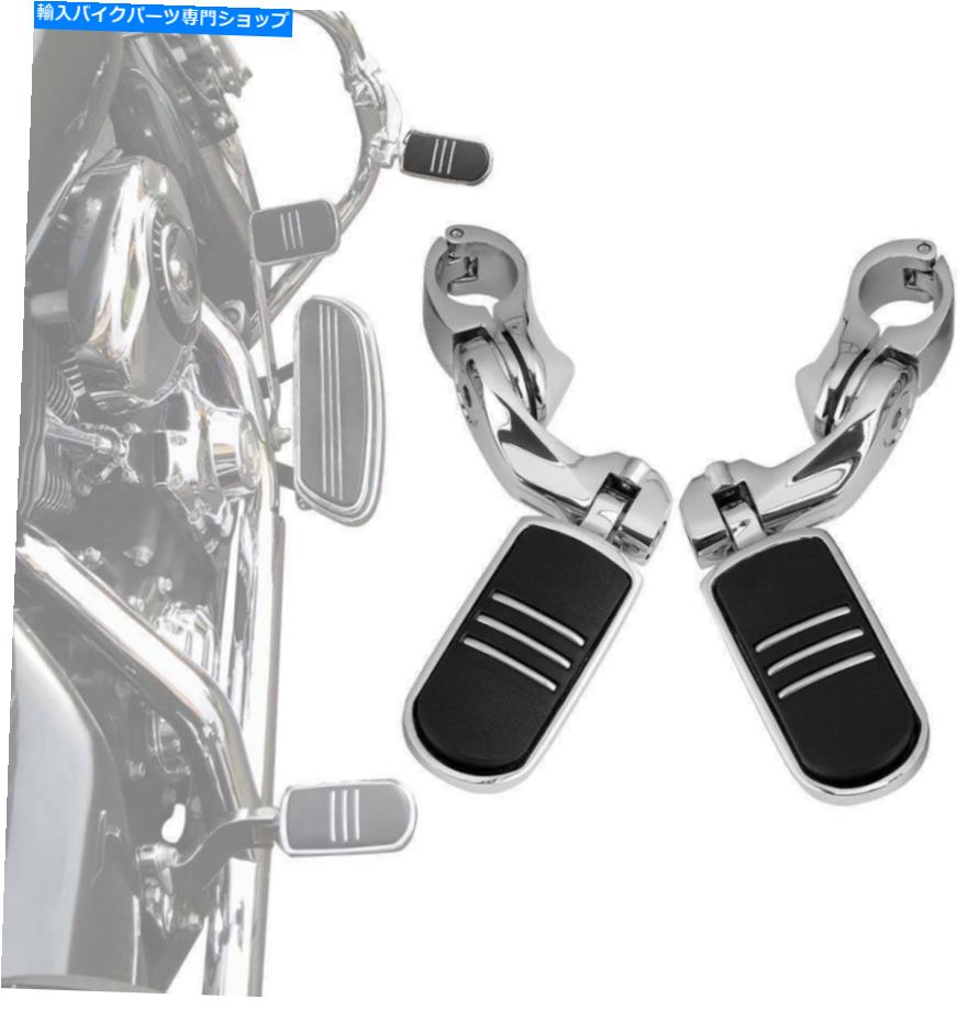 クロームパーツ Harley Heritage Softail Classicのためのクロム高速道路足のペグ1.25 \