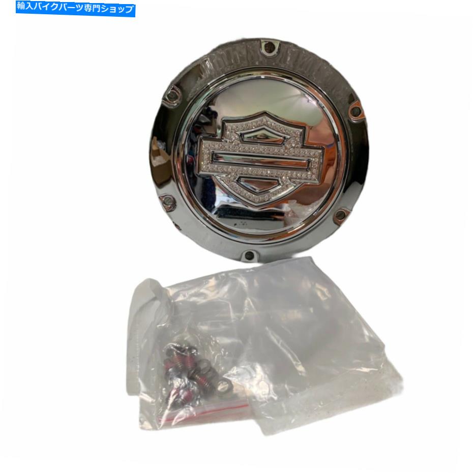 クロームパーツ ニューハーレーダビッドソンクロームダービーカバーキットブリンデ詳細ロゴBNWB New Harley Davidson Chrome Derby Cover Kit Bling detail logo BNWB【並行輸入品】 の商品写真