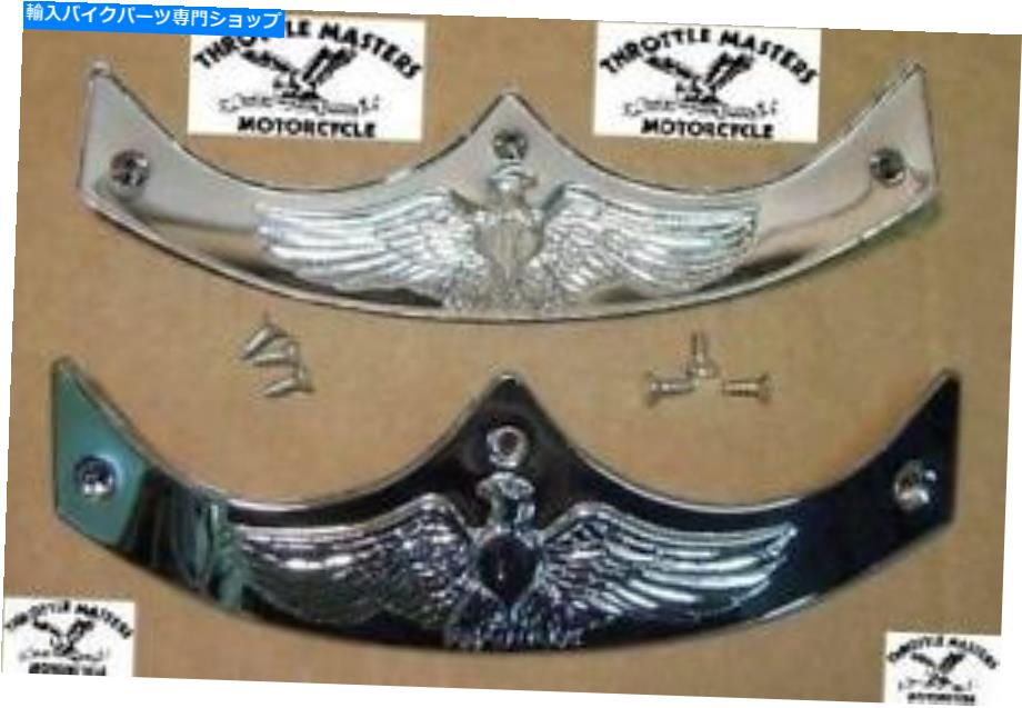 クロームパーツ ハーレーナックルヘッドのためのクロムフェンダーのヒント Chrome Fender Tips for Harley Knucklehead【並行輸入品】｜Us Custom Parts Shop USDM 28,087円