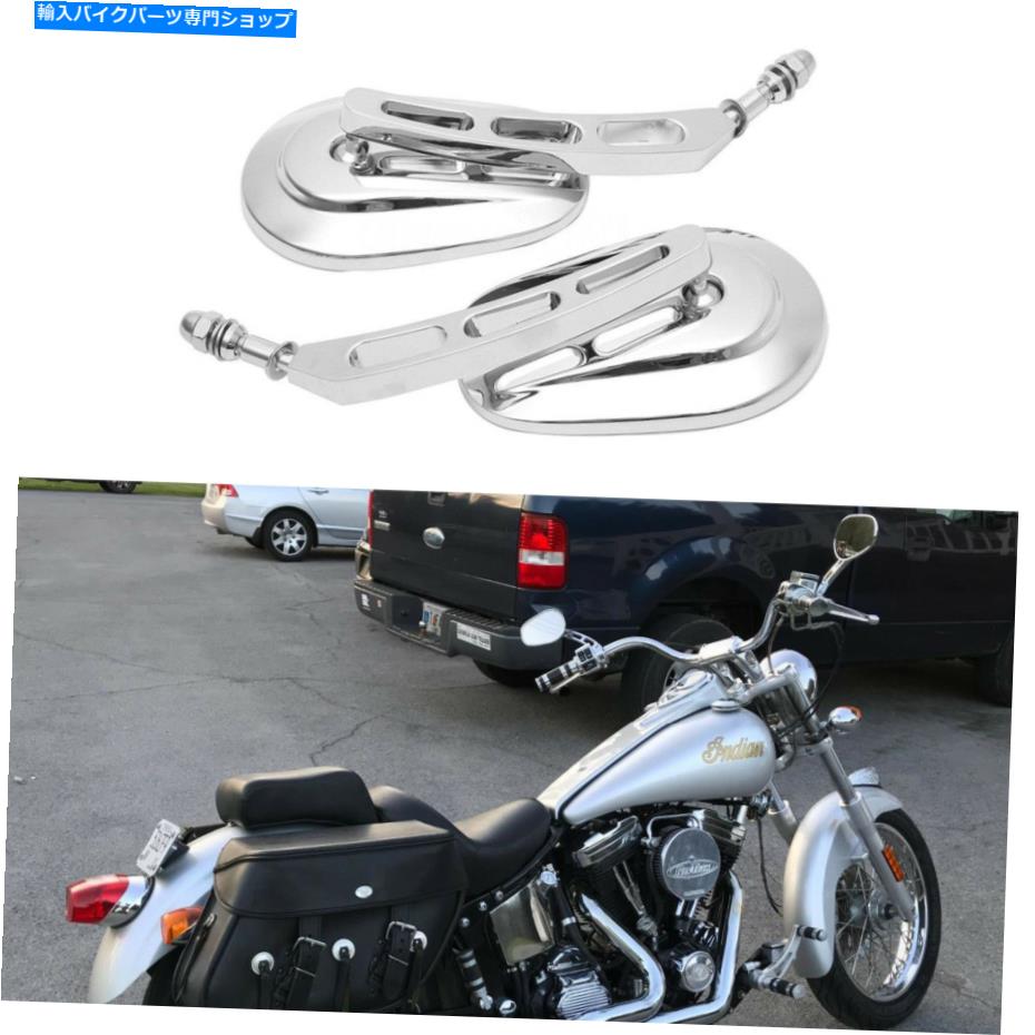クロームパーツ ハーレーダビッドソンエレクトラグライドクラシッククロームリアビューサイドミラーカスタム For Harley Davidson Electra Glide Classic Chrome Rear View Side Mirrors Custom【並行輸入品】
