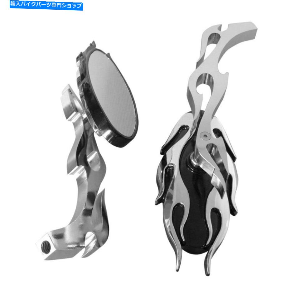 クロームパーツ Honda VTシャドウエースクラシック500 700 750 1100用クロームオーバルバックミラー Chrome Oval Rearview Mirrors For Honda VT Shadow Ace Classic 500 700 750 1100【並行輸入品】