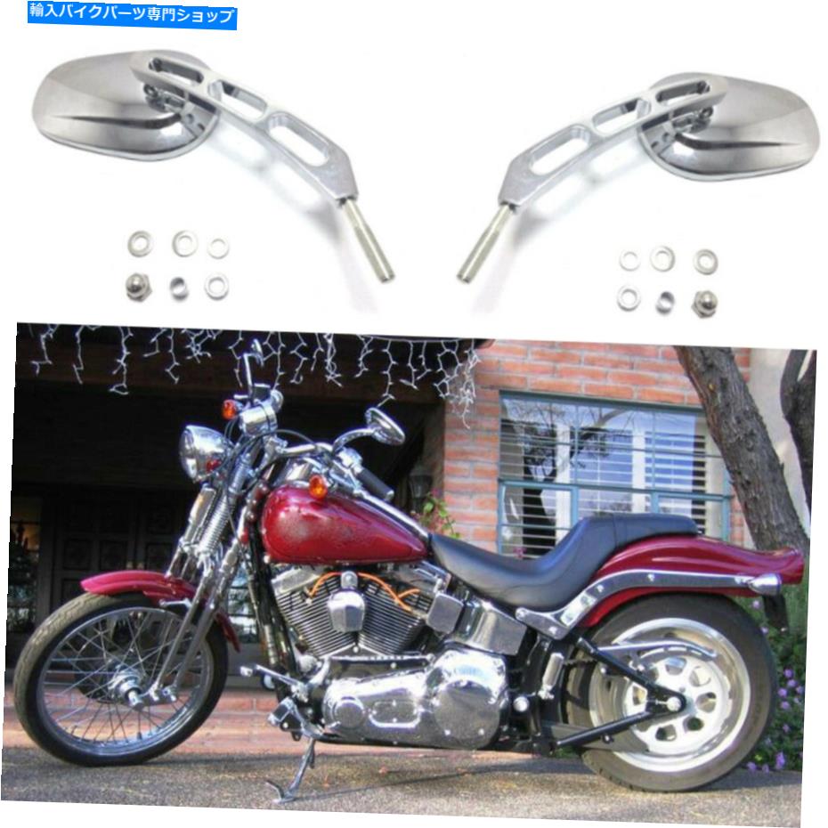 クロームパーツ Harley Davidson Softail Springer Heritage Classicのためのクロムオートバイのミラー Chrome Motorcycle Mirrors For Harley Davidson Softail Springer Heritage Classic【並行輸入品】