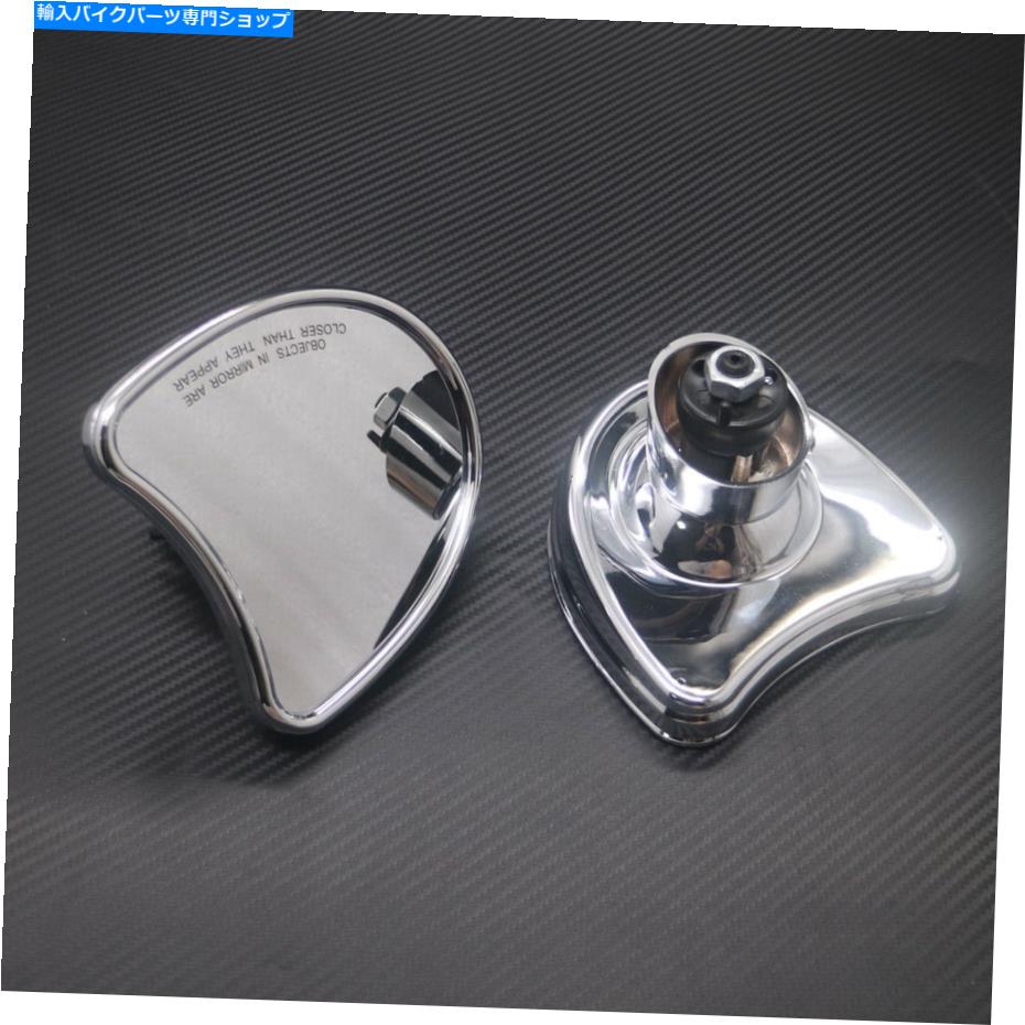 クロームパーツ Harley Touring Electra Glide 2014-2016のためのクロムバットウィングフェアリングマウントミラー Chrome Batwing Fairing Mount Mirror For Harley Touring Electra Glide 2014-2016【並行輸入品】