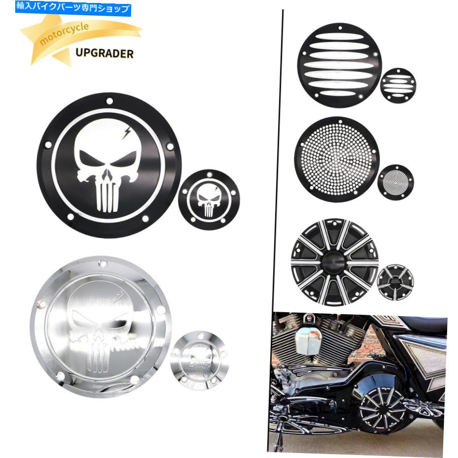 クロームパーツ ハーレーロードキングダイナソフトエレクトラストリートグライドのためのダービータイマーエンジンカバー Derby Timer Engine Cover For Harley Road King Dyna Softail Electra Street Glide【並行輸入品】
