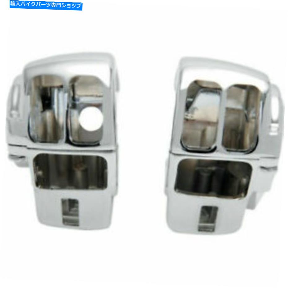クロームパーツ ハーレー用ハンドルバースイッチハウジングキットラジオ制御付きツーリングモデル HANDLEBAR SWITCH HOUSING KIT FOR HARLEY 96/13 TOURING MODELS WITH RADIO CONTROL【並行輸入品】