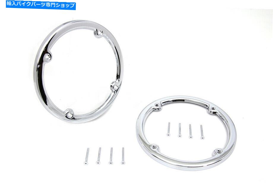 クロームパーツ クロームリアツアー - パックスピーカートリムセットハーレーダビッドソンフィット Chrome Rear Tour-Pak Speaker Trim Set fits Harley-Davidson【並行輸入品】|Us Custom Parts Shop USDM