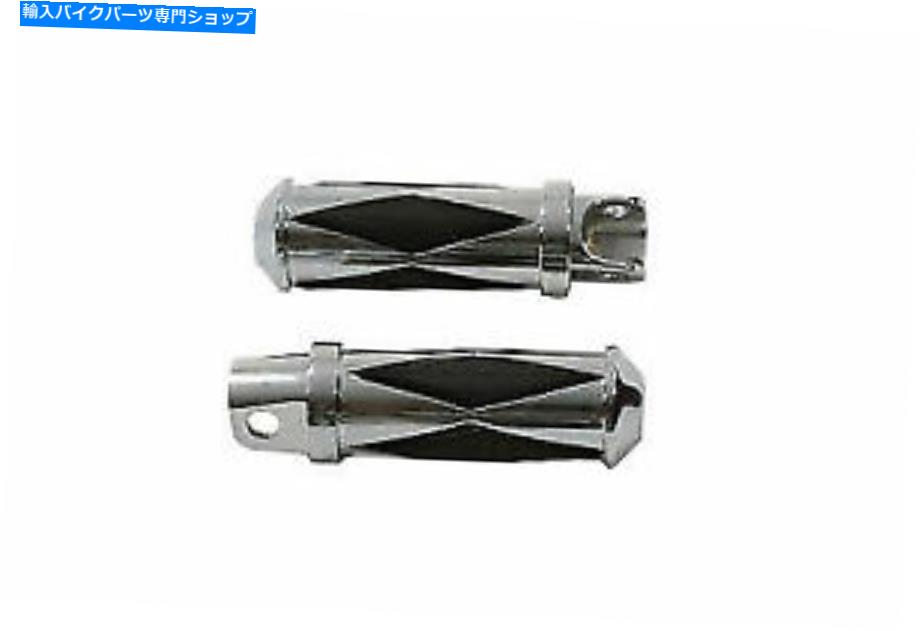 クロームパーツ V-Twin Diamond Style Footpeg Set Chrome 27-0554 V-Twin Diamond Style Footpeg Set Chrome 27-0554【並行輸入品】｜Us Custom Parts Shop USDM