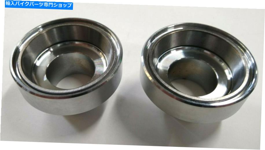 クロームパーツ Harley Big Twinのためのレースが付いているクロムフロントフォークカップ#48311-60 Chrome Front Fork Cups With Races for Harley Big Twin Replaces OEM# 48311-60【並行輸入品】|Us Custom Parts Shop USDM