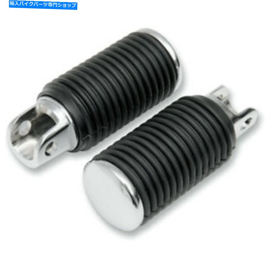 クロームパーツ ドラッグスペシャリドライドライバーPEG - ラバー - クロームエンド361541-BC306 Drag Specialties Driver Pegs - Rubber - Chrome End | 361541-BC306【並行輸入品】｜Us Custom Parts Shop USDM