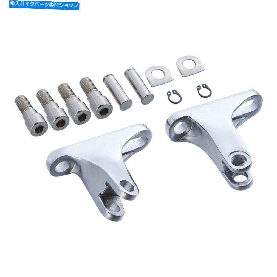 クロームパーツ Harley Touring Street Glide 93-21のためのChrome旅客ミニFootpegマウントフィット Chrome Passenger Mini Footpeg Mount Fit For Harley Touring Street Glide 93-21【並行輸入品】