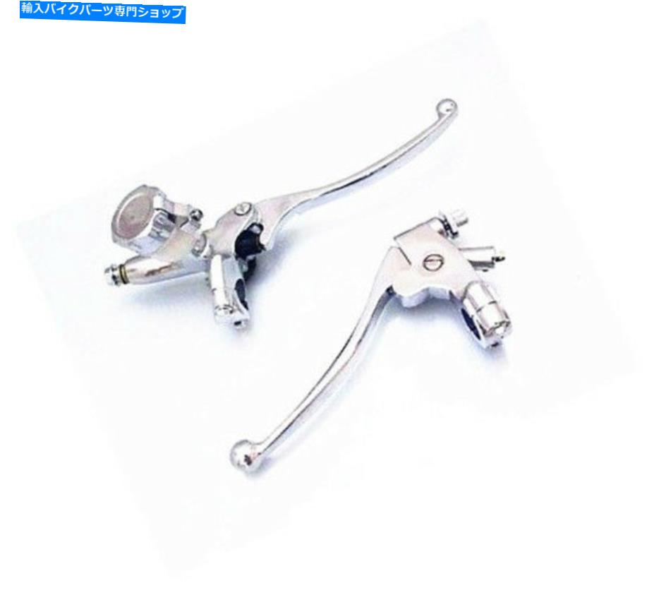 クロームパーツ Chrome 7/8 "ハンドルバー17 mmブレーキクラッチレバーバイク通り裸カフェレーサー Chrome 7/8" Handlebar 17 mm Brake Clutch Lever Motorbike Street Naked Cafe Racer【並行輸入品】|Us Custom Parts Shop USDM