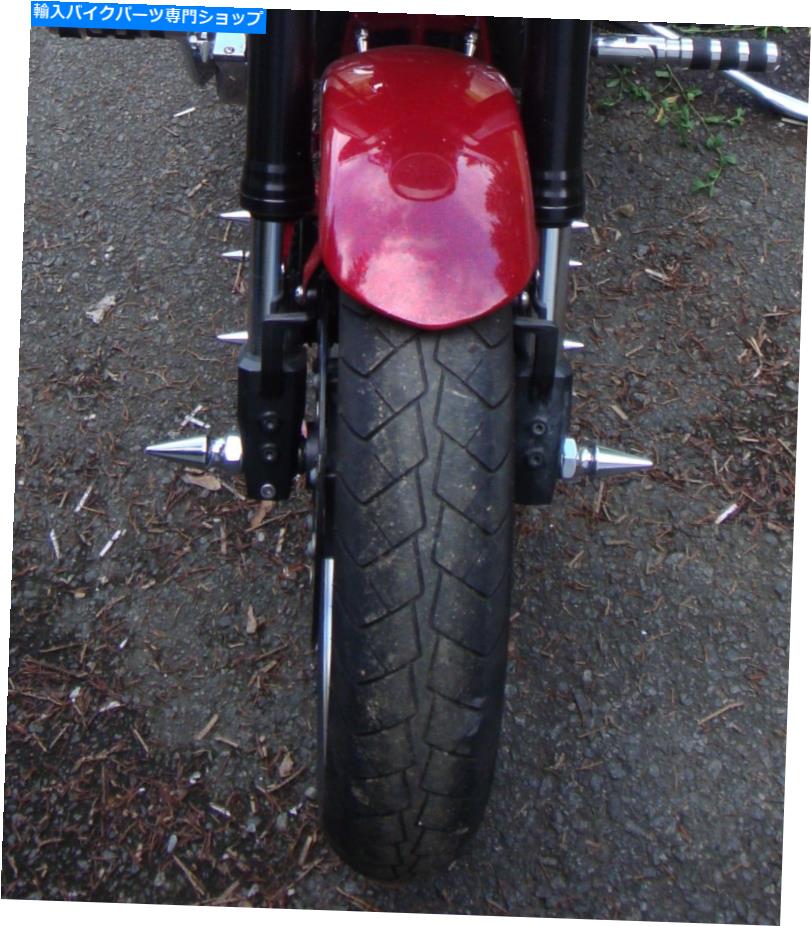 クロームパーツ ヤマハロードスター1600クロームスパイクフロントアクスルキットXV1600スターチョッパーボバー YAMAHA ROADSTAR 1600 CHROME SPIKE FRONT AXLE KIT xv1600 star chopper bobber【並行輸入品】
