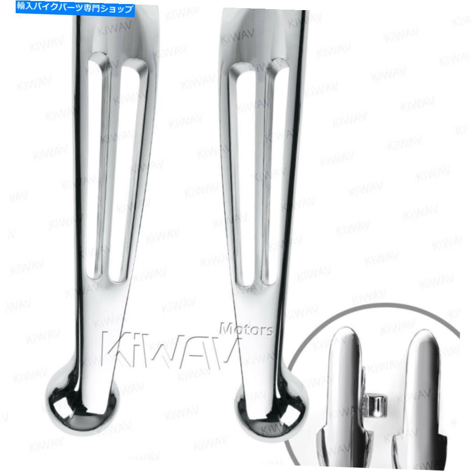 クロームパーツ '11 -'13ハーレーロードグライドウルトラフルトラのKiwav Chromeハンドコントロールレバー2スロット KiWAV chrome hand control lever 2-slot for '11-'13 Harley Road Glide Ultra FLTRU【並行輸入品】