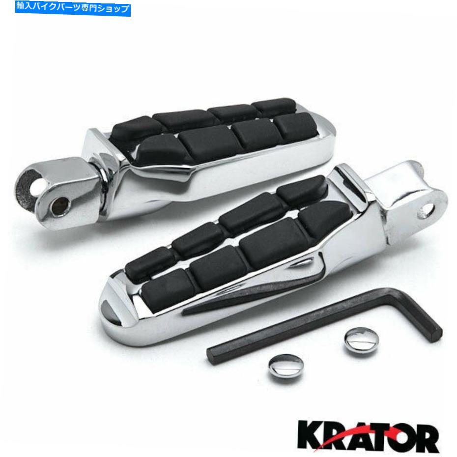 クロームパーツ ホンダフューリー2009-2013のための墓石のオートバイの足PEGのフットレスト Tombstone Motorcycle Foot Peg Footrests For Honda Fury 2009-2013 Front【並行輸入品】|Us Custom Parts Shop USDM