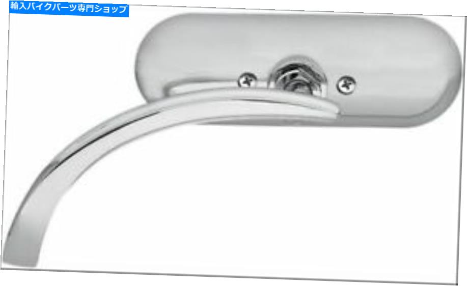 クロームパーツ Arlen Ness Micro Chrome Mini Oval左サイドミラーハーレーまたは各メトリック Arlen Ness Micro Chrome Mini Oval Left Side Mirror Harley or Metric EACH【並行輸入品】