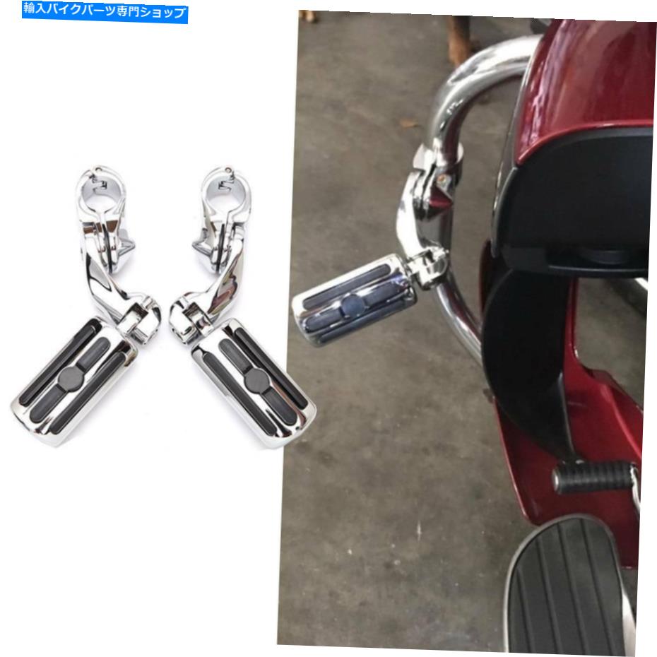 クロームパーツ ハーレーツーリングソフトダイナスポーツスターJQのためのChromeオートバイ高速道路足のペグ Chrome Motorcycle Highway Foot Pegs For Harley Touring Softail Dyna Sportster JQ【並行輸入品】