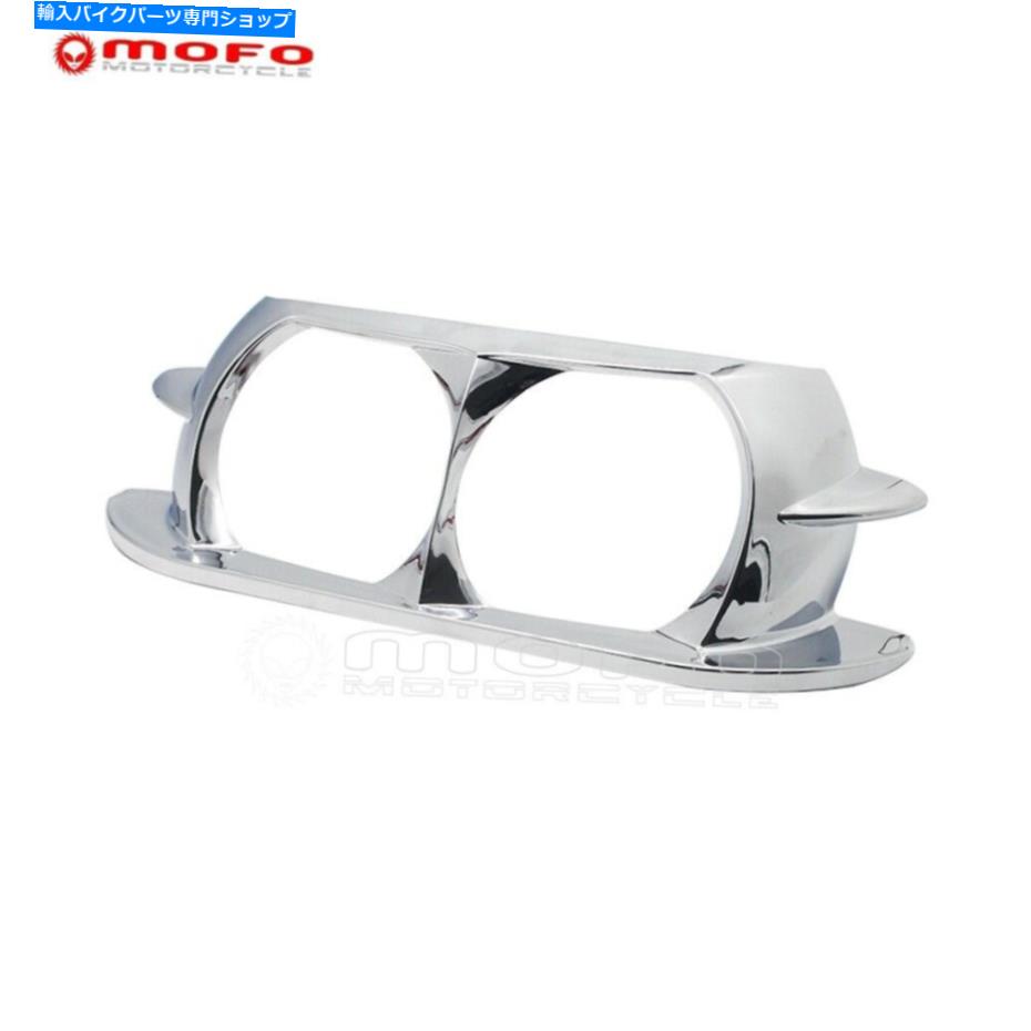 クロームパーツ Harley Road Glide Fltrx 15-19のためのクロムデュアルヘッドライトトリムカバーベゼルフェアリング15-19 Chrome Dual Headlight Trim Cover Bezel Fairing For Harley Road Glide FLTRX 15-19【並行輸入品】｜Us Custom Parts Shop USDM