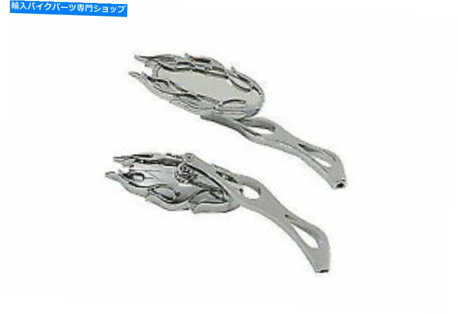 クロームパーツ V-Twinによるハーレーダビッドソンのための火ボールミラーセットクロム Fireball Mirror Set Chrome for Harley Davidson by V-Twin【並行輸入品】|Us Custom Parts Shop USDM