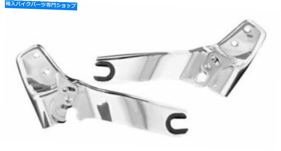 クロームパーツ Kuryakyn 09-13 FLH ChromeクイックリリースサイドプレートSissybar 1634 Kuryakyn 09-13 FLH Chrome Quick Release Sideplates for Transformer Sissybar 1634【並行輸入品】