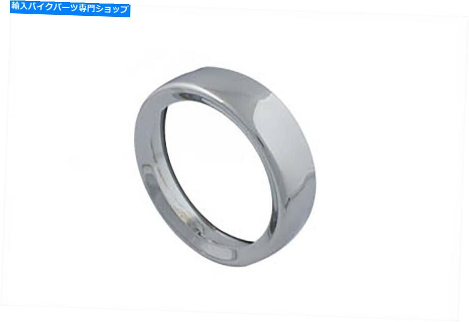 クロームパーツ 7 "ヘッドランプクロームフランス版済みのトリムリングフィットハーレー - ダビッドソン 7" Headlamp Chrome Frenched Trim Ring fits Harley-Davidson【並行輸入品】|Us Custom Parts Shop USDM