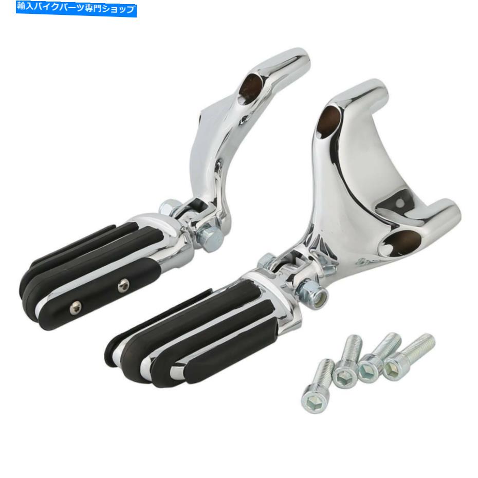 クロームパーツ ChromeフットペグエストゥレッドラメットポスタースポーツスターXL 883 1200 04-13用品 - オリジナルのタイトルを表示 Chrome Footpegs レスト取り付けブラケット ハーレー スポーツスター XL 883 1200 04-13用- show original title【並行輸入品】