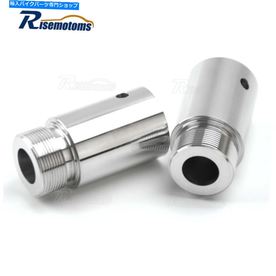 クロームパーツ Harley Sportster XL Dyna GlideのためのChrome 39mmアルミ製フォークチューブ2インチ延長 Chrome 39mm Aluminum Fork Tube 2in Extension For Harley Sportster XL Dyna Glide【並行輸入品】