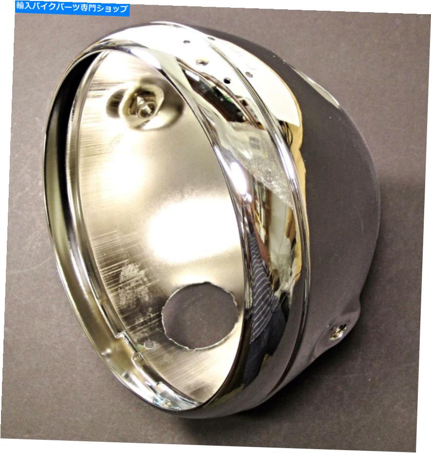 クロームパーツ ヘッドライトシェル7 'バケツ54520774 Triumph BSA 99-9968 1959年から1966年のLucas Copy Headlight shell 7' bucket 54520774 Triumph BSA 99-9968 1959 to 1966 Lucas copy【並行輸入品】