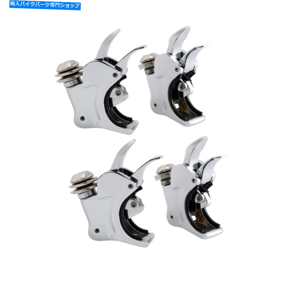 クロームパーツ バーバーススターXL 883 1200 DYNA用品用39mmローントークロングトロントシールクランプ - オリジナルのタイトルを表示 ハーレー スポーツスター Xl 883 1200 Dyna モデル用 39mm フロントフォーク フロントシールド クランプ- show original t【並行輸入品】