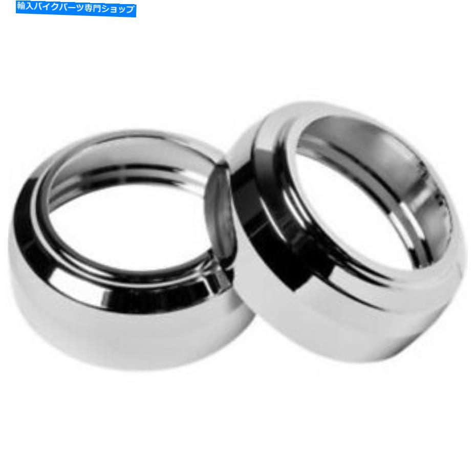 クロームパーツ パフォーマンス機械クロームビレットフォークダストキャップカバー49mmハーレーソフトダイナ Performance Machine Chrome Billet Fork Dust Caps Covers 49mm Harley Softail Dyna【並行輸入品】