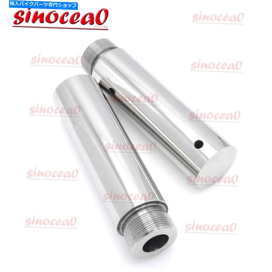 クロームパーツ Harley Dyna Glide Sportster XL用クロムアルミニウム39mmフォークチューブ5 ''拡張 Chrome Aluminum 39mm Fork Tube 5'' Extensions For Harley Dyna Glide Sportster XL【並行輸入品】