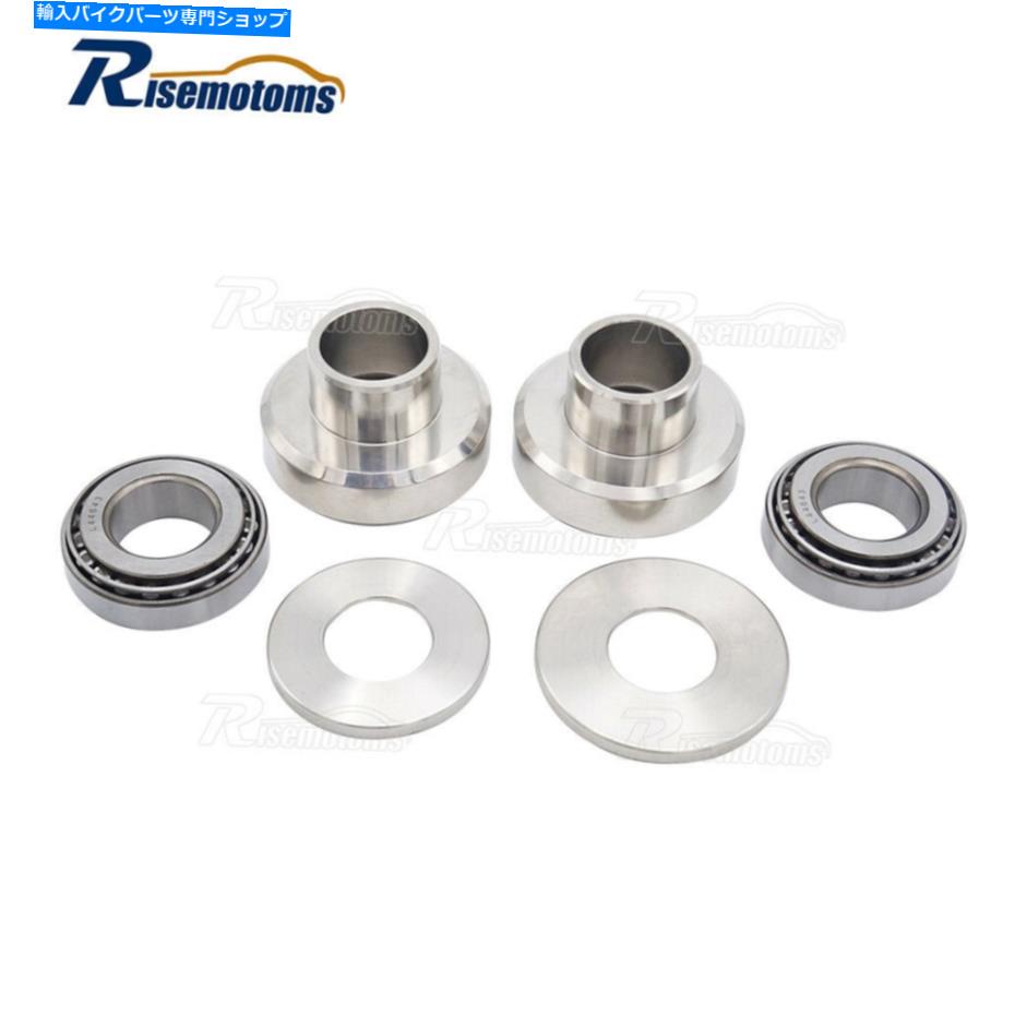 クロームパーツ ChromeフォークネックカップカップセットTimkenベアリングハーレーチョッパーボバーカスタム Chrome Fork Neck Cups Cup Set Timken Bearings For Harley Chopper Bobber Custom【並行輸入品】