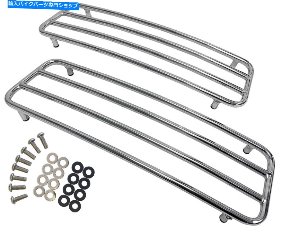 クロームパーツ Harley Davidson Touring Flhのためのクロムハードサドルバッグトップレール Chrome Hard Saddlebags Top Rails for Harley Davidson Touring FLH【並行輸入品】